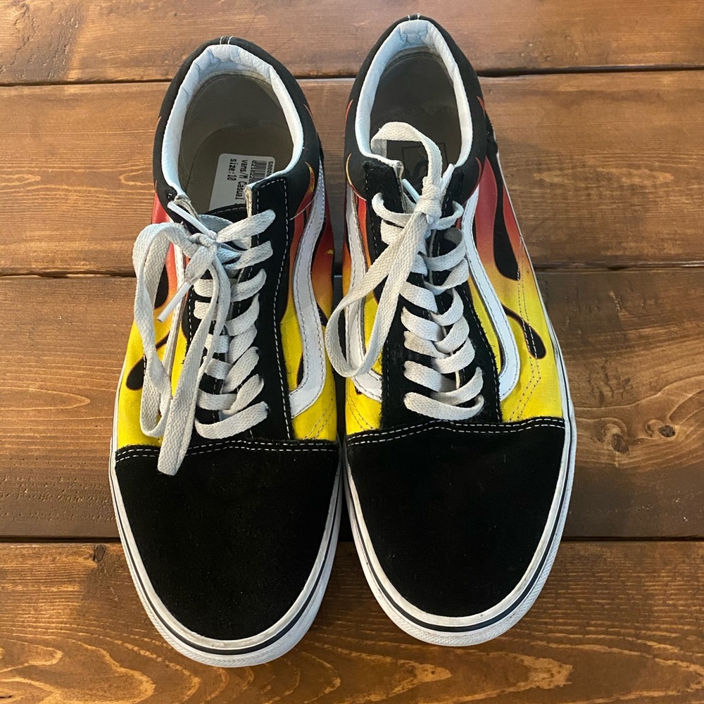 Vans with Flames